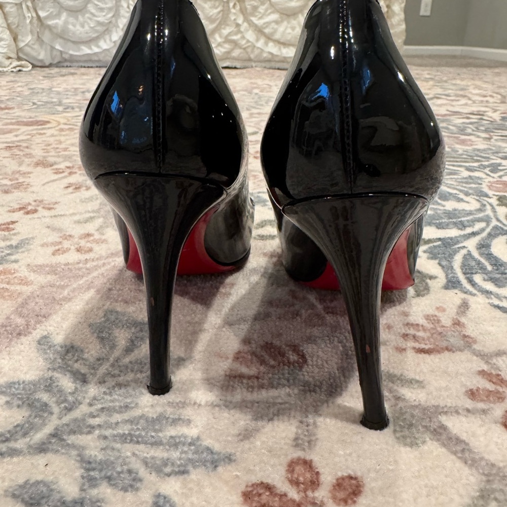 Louboutin Simple Pump 100mm Black Patent - Picture 2 of 11